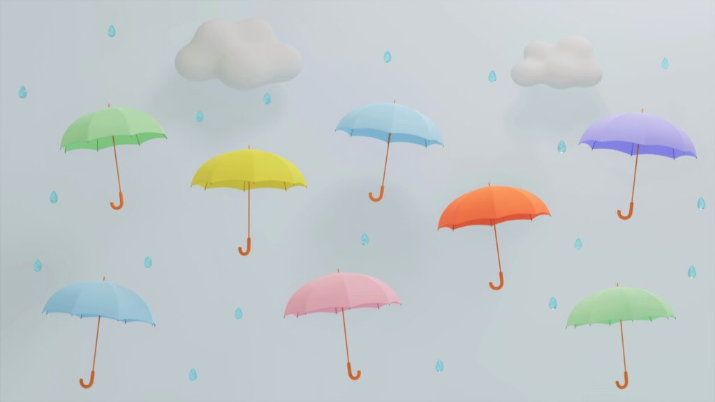 傘 雨イメージ